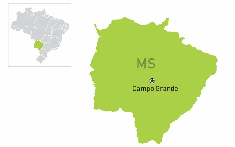 Mapa de Campo Grande